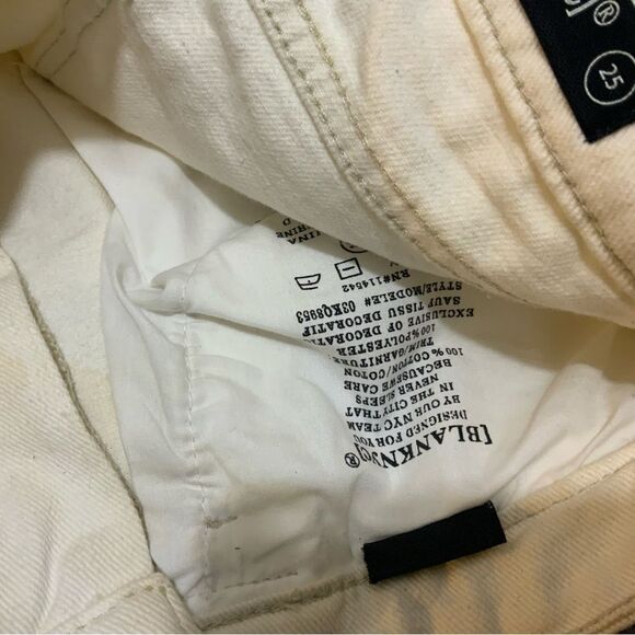 BLANK NYC Love Is Love Denim Crochet Shorts White Multicolor - 25 - Picture 5 of 7